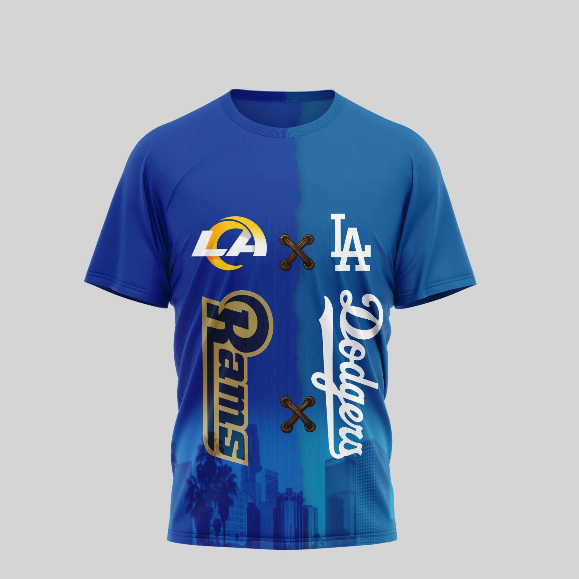 Los Angeles Rams – Los Angeles Dodgers | Kiss Cam Caught Cheating 3D Shirt TD – HuddleStyle.com - Image 2