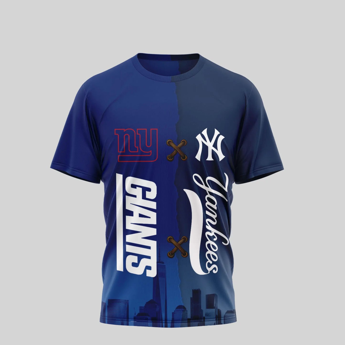 New York Giants – New York Yankees | Kiss Cam Caught Cheating 3D Shirt TD – HuddleStyle.com - Image 3