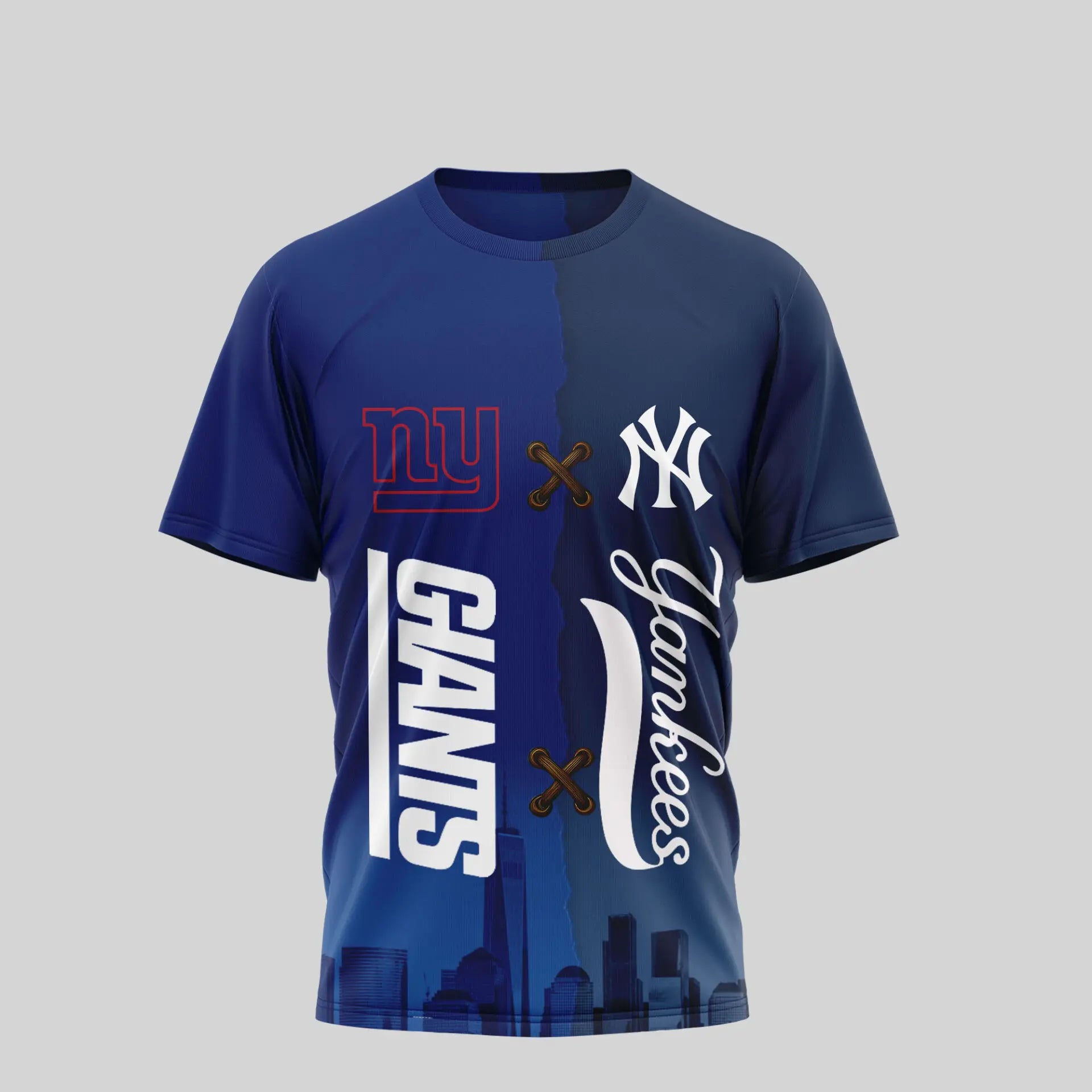 New York Giants – New York Yankees | Kiss Cam Caught Cheating 3D Shirt TD – HuddleStyle.com - Image 3