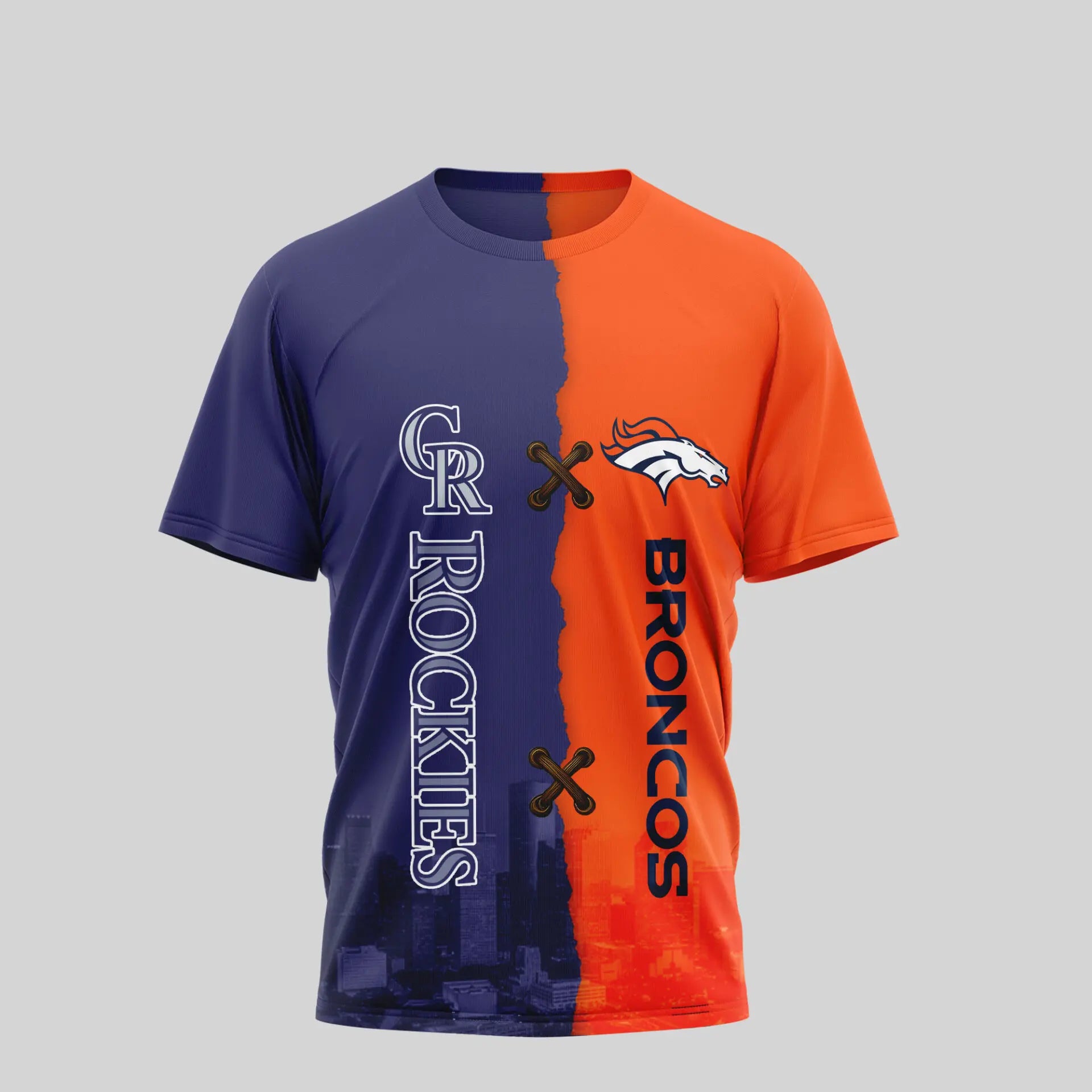 Denver Broncos – Colorado Rockies | Kiss Cam Caught Cheating 3D Shirt TD – HuddleStyle.com - Image 4
