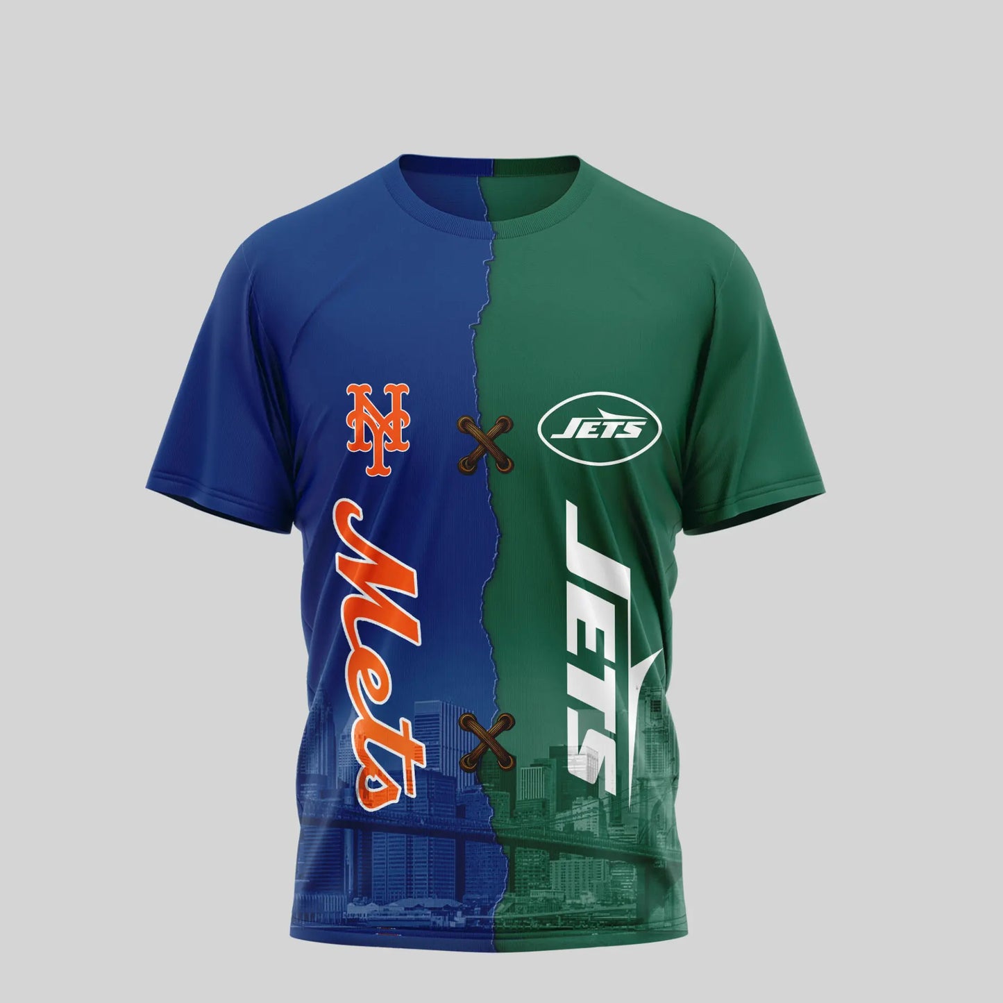 New York Jets – New York Mets | Kiss Cam Caught Cheating 3D Shirt TD – HuddleStyle.com - Image 2