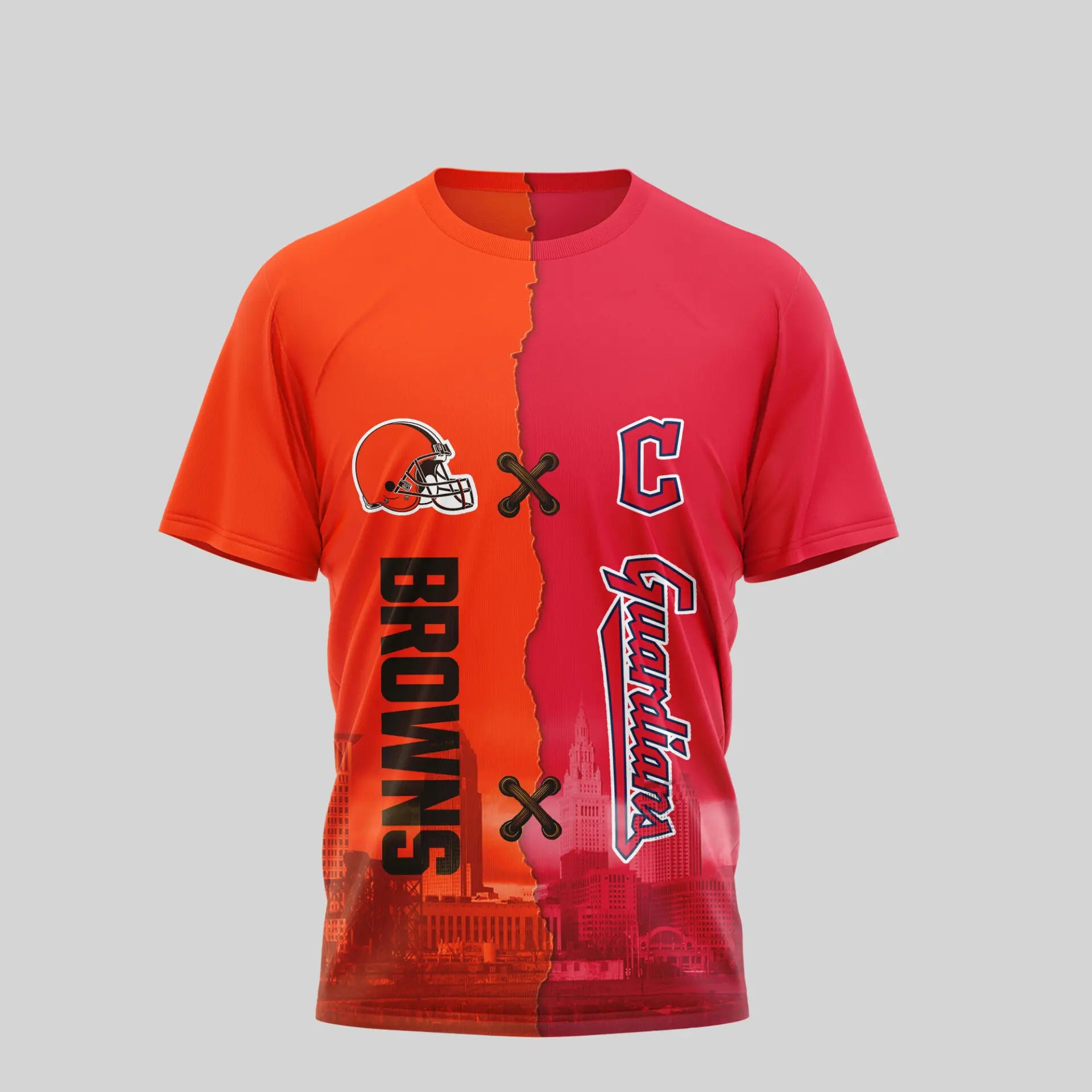 Cleveland Browns – Cleveland Guardians | Kiss Cam Caught Cheating 3D Shirt TD – HuddleStyle.com - Image 4