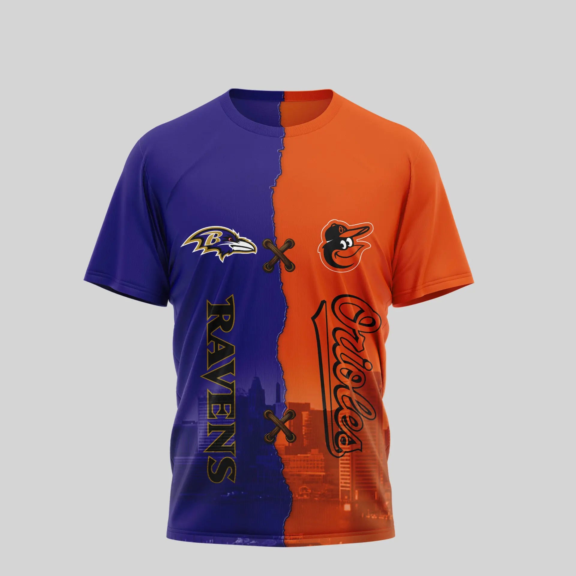 Baltimore Ravens – Baltimore Orioles | Kiss Cam Caught Cheating 3D Shirt TD – HuddleStyle.com - Image 2