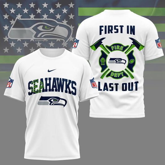 Seattle Seahawks | Premium NFL Fire Dept 3D Shirt TD – HuddleStyle.com - Main