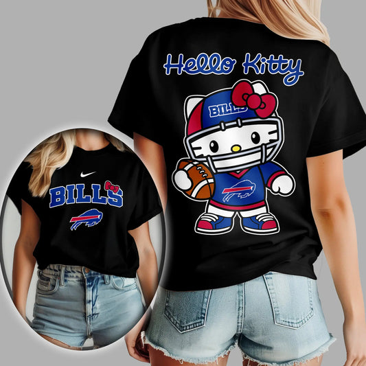 Buffalo Bills | Premium NFL Hello Kitty 3D Shirt TD – HuddleStyle.com - Main