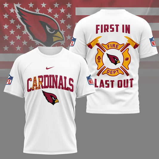 Arizona Cardinals | Premium NFL Fire Dept 3D Shirt TD – HuddleStyle.com - Main