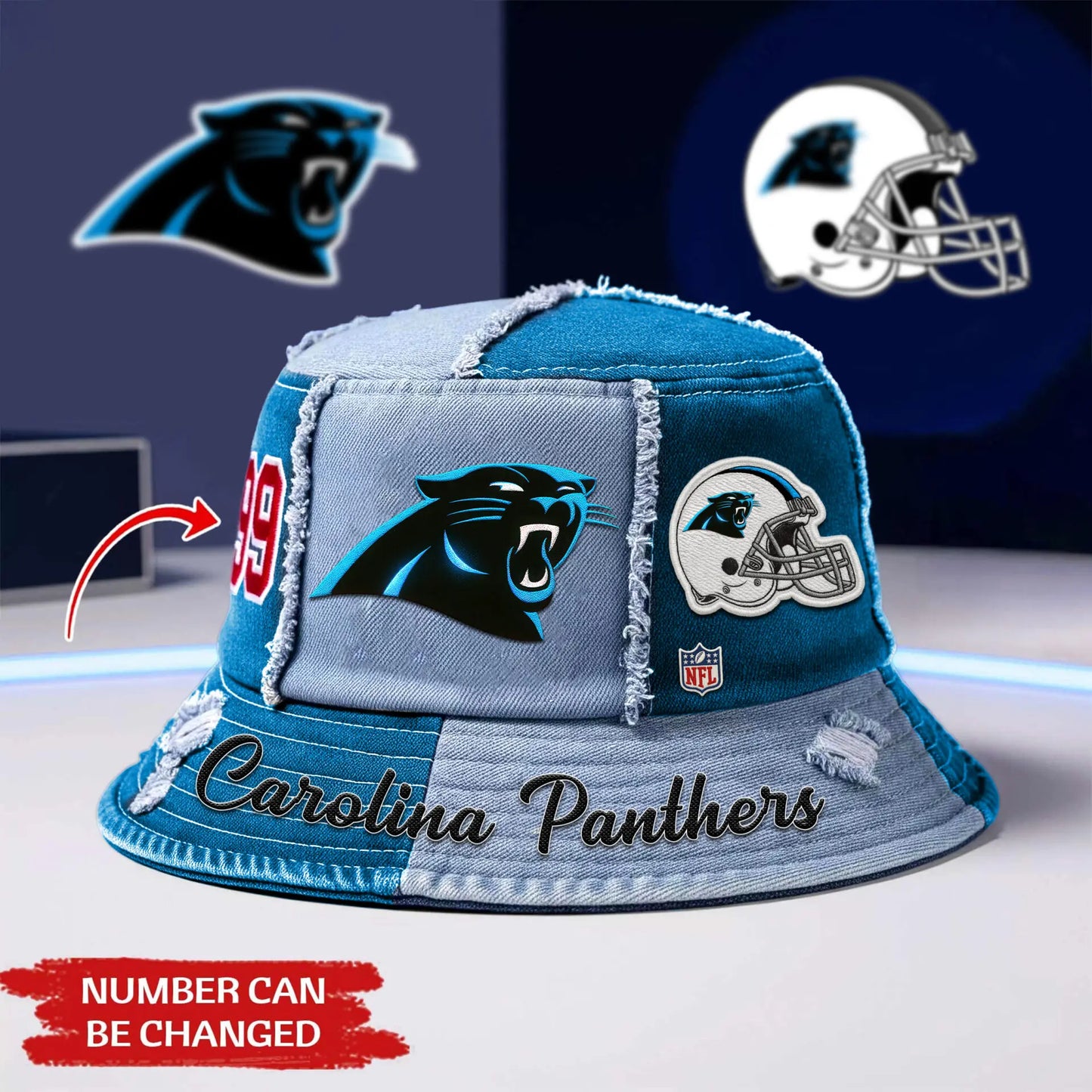 Carolina Panthers | Premium Bucket Hat TD – HuddleStyle.com - Image 2