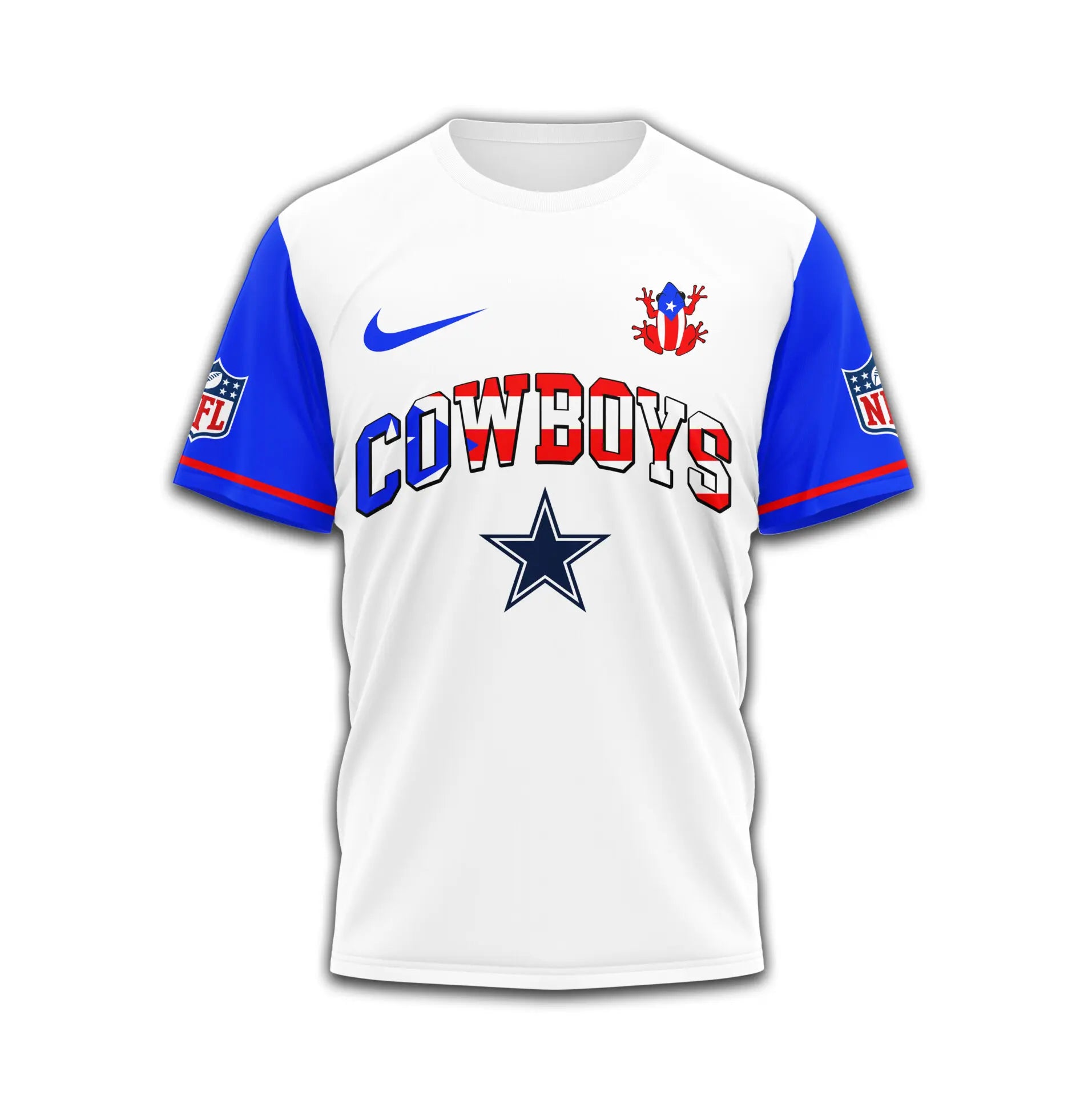 Dallas Cowboys | Premium NFL x Puerto Rico  3D Shirt TD – HuddleStyle.com - Image 2