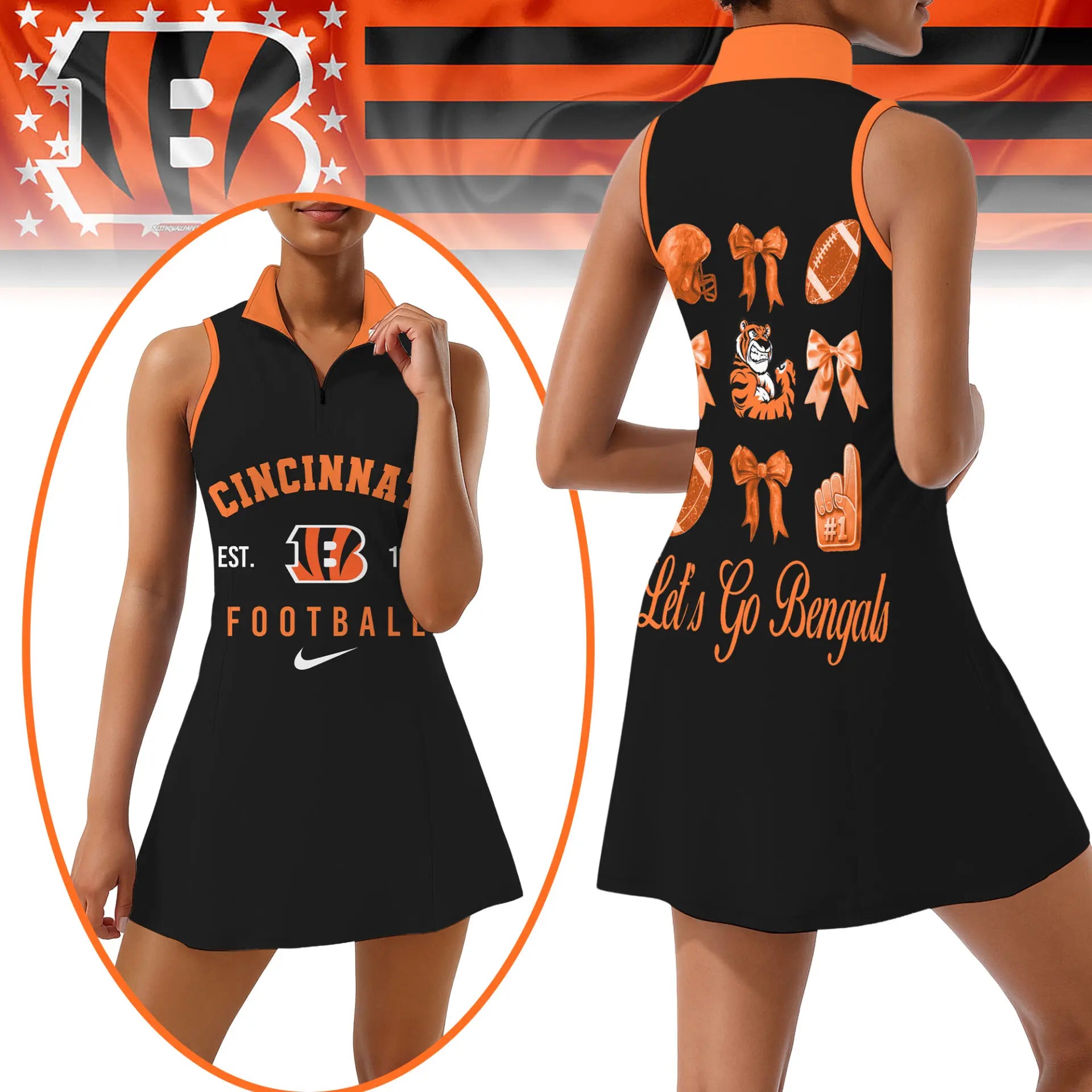 Cleveland Browns | Premium Women Sport Dress NY – HuddleStyle.com - Main