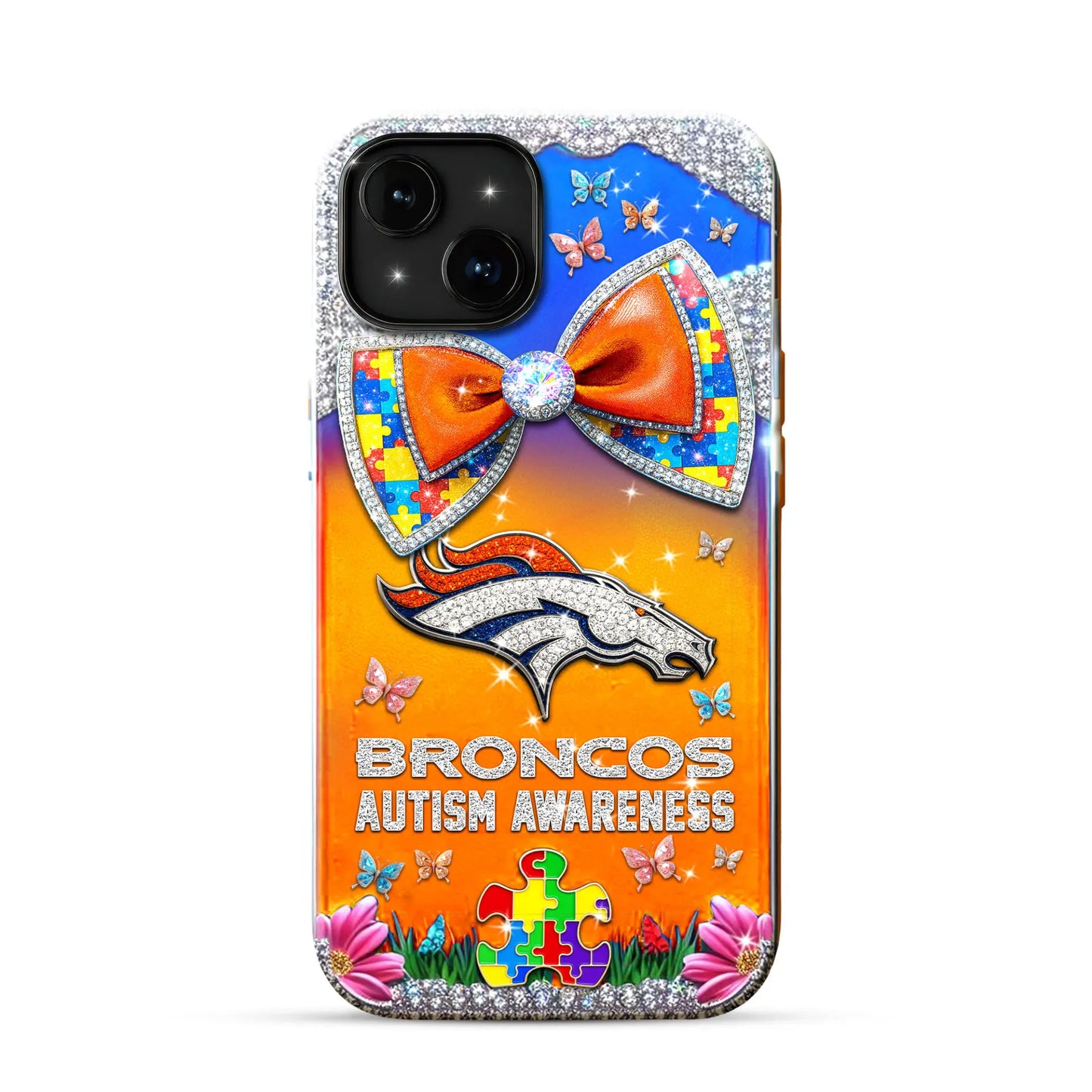 Denver Broncos | Premium NFL Autism Awareness Phonecase TD – HuddleStyle.com - Main