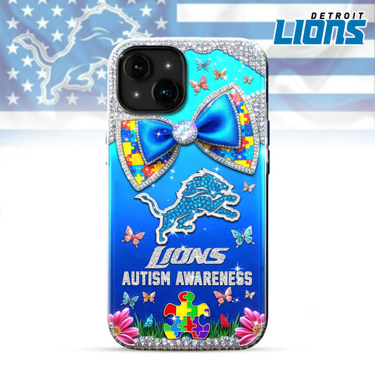 Detroit Lions | Premium NFL Autism Awareness Phonecase TD – HuddleStyle.com - Main