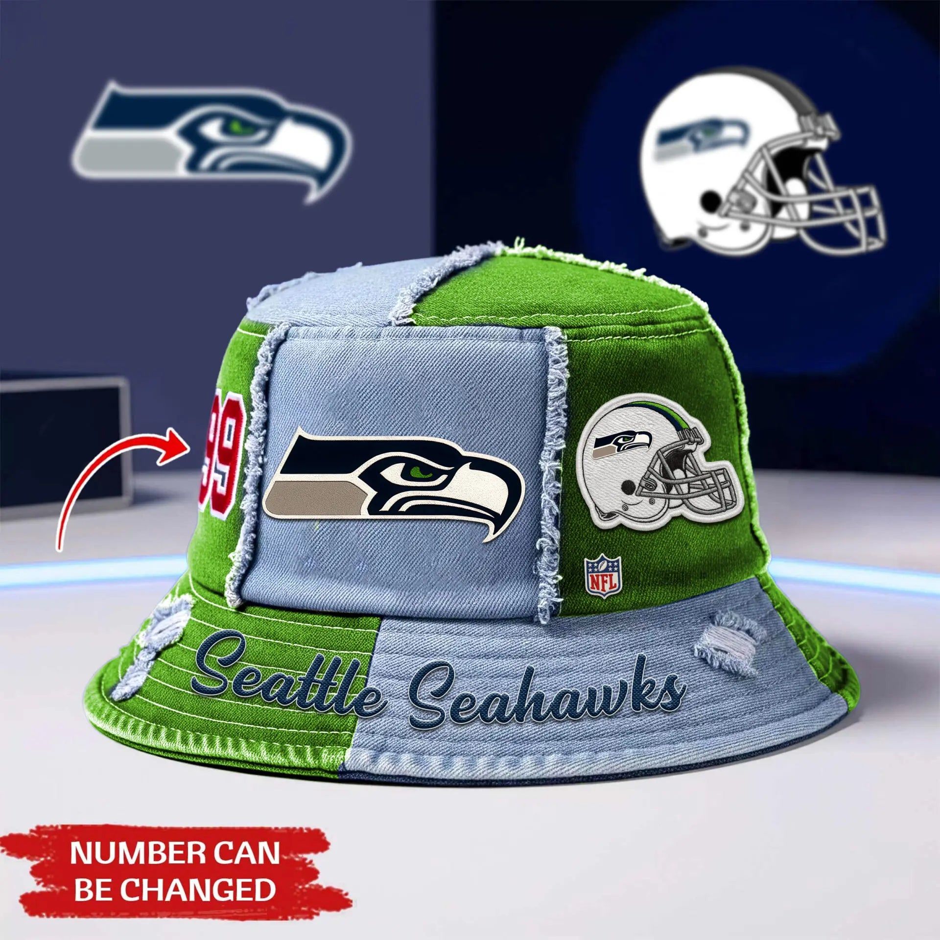 Seattle Seahawks | Premium Bucket Hat TD – HuddleStyle.com - Main