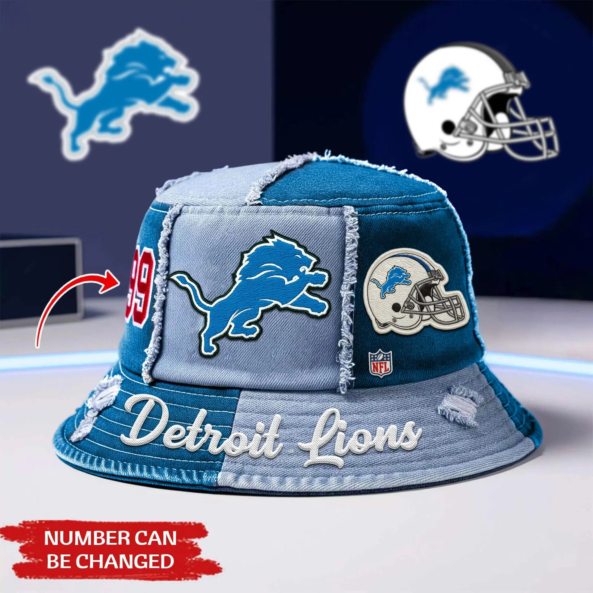 Detroit Lions | Premium Bucket Hat TD – HuddleStyle.com - Main