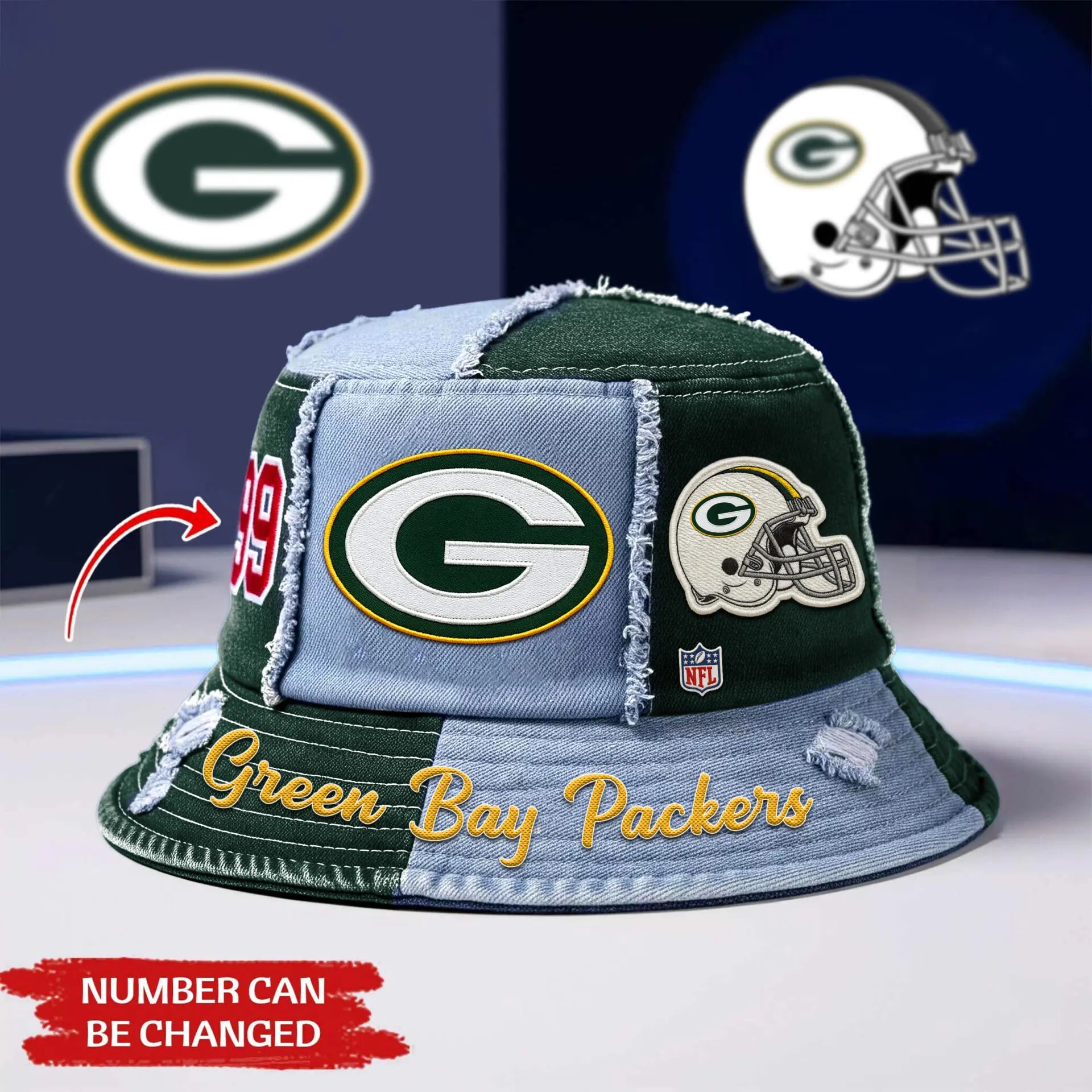 Green Bay Packers | Premium Bucket Hat TD – HuddleStyle.com - Main