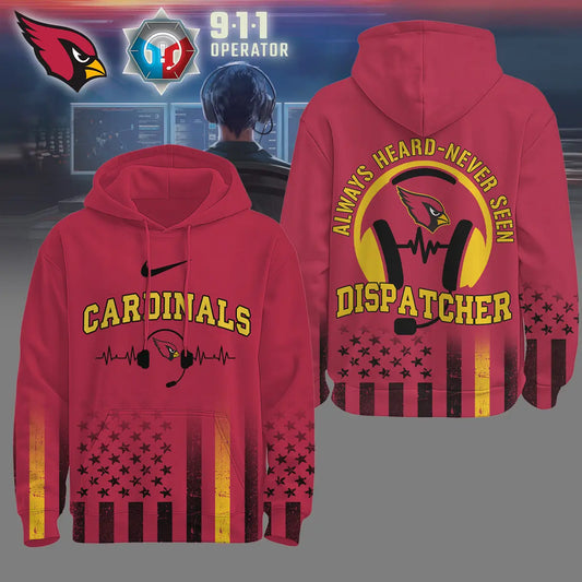 Arizona Cardinals | Premium NFL Dispatcher Fan Hoodie – HuddleStyle.com - Main