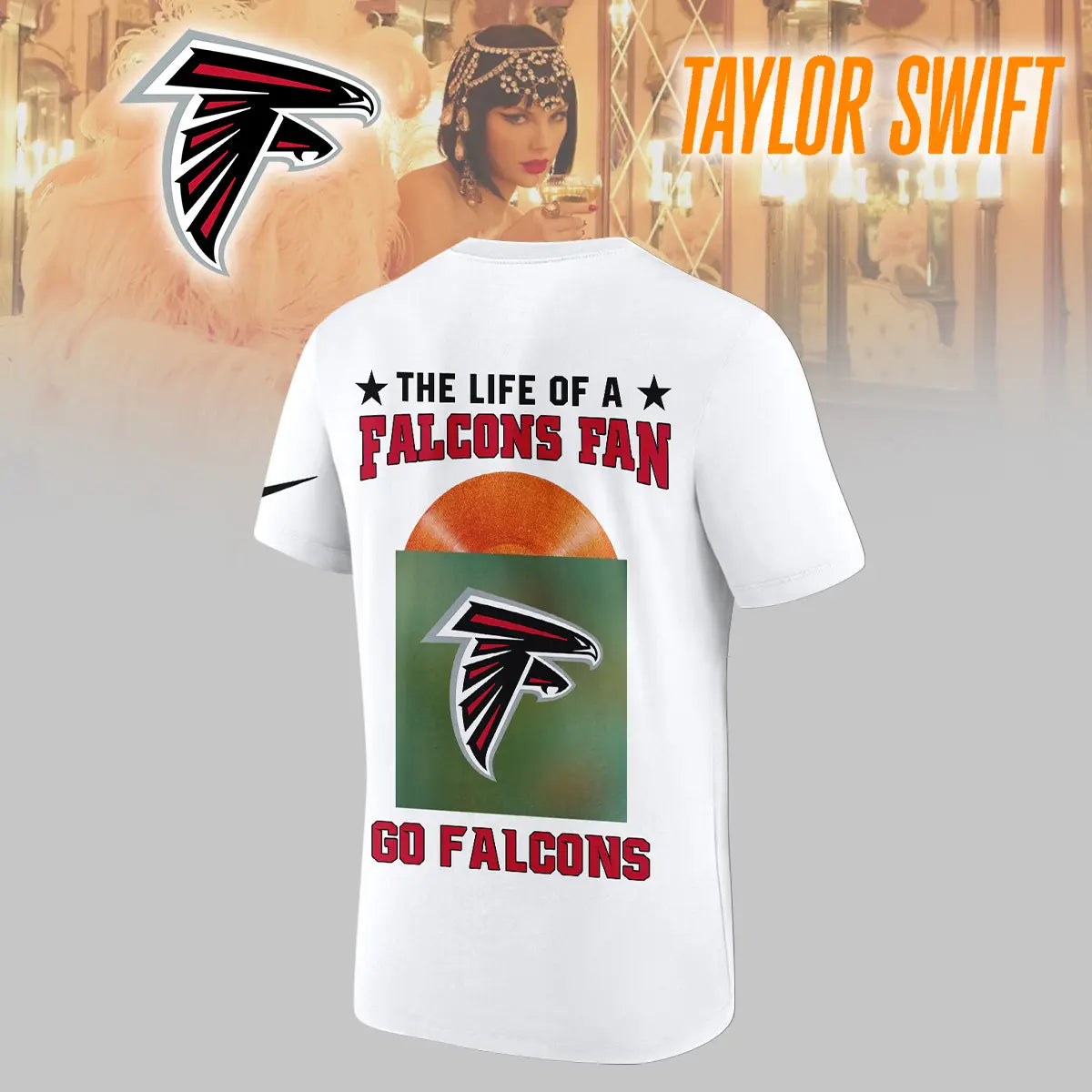 Atlanta Falcons | Premium NFL x Taylor Swift 3D Shirt HI – HuddleStyle.com - Image 5