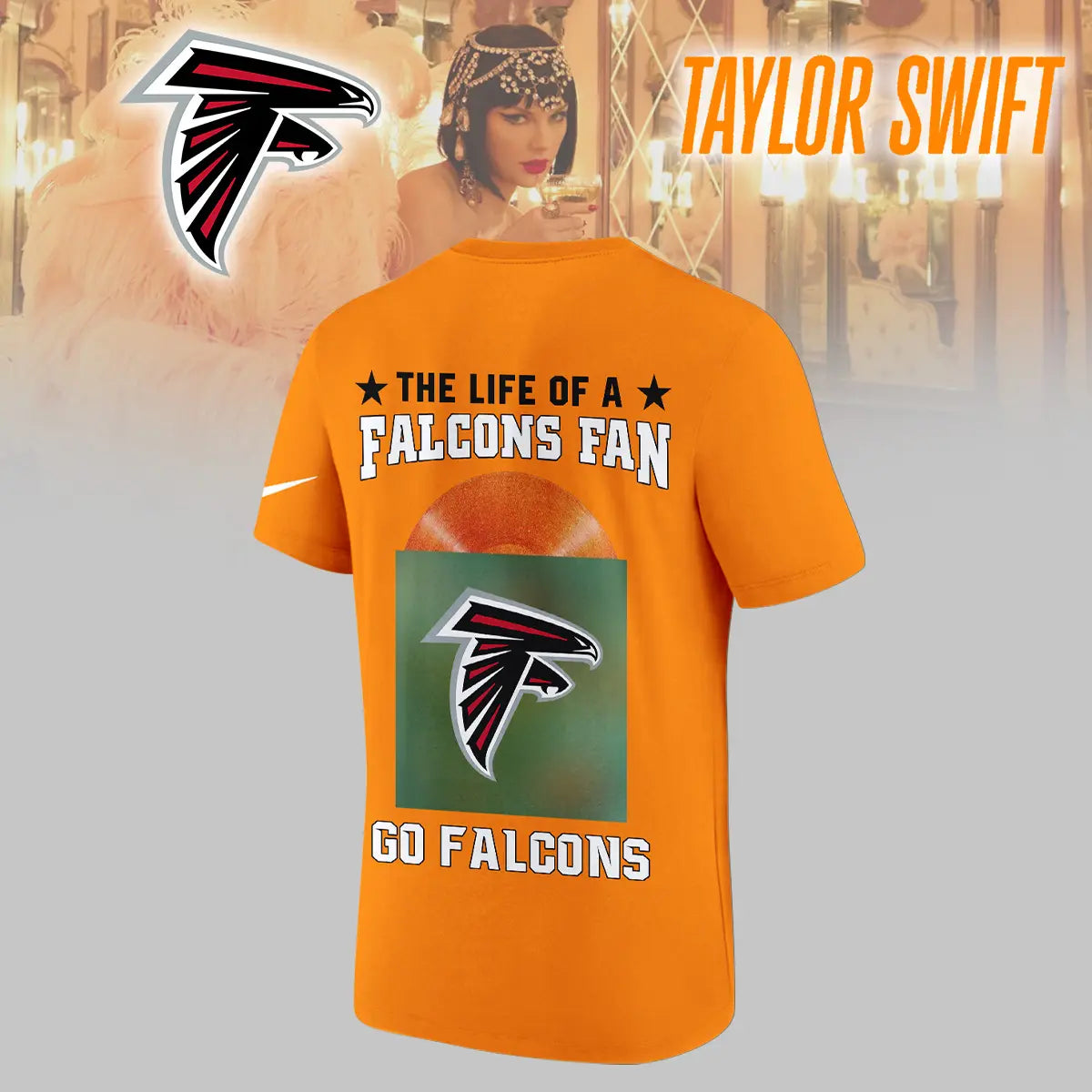 Atlanta Falcons | Premium NFL x Taylor Swift 3D Shirt HI – HuddleStyle.com - Main