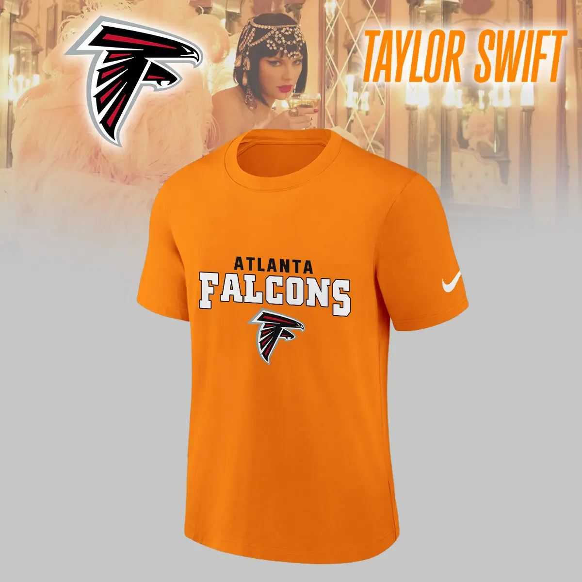 Atlanta Falcons | Premium NFL x Taylor Swift 3D Shirt HI – HuddleStyle.com - Image 2