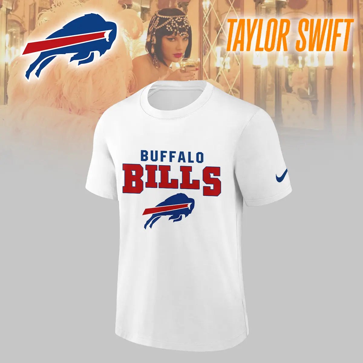 Buffalo Bills | Premium NFL x Taylor Swift 3D Shirt HI – HuddleStyle.com - Image 4