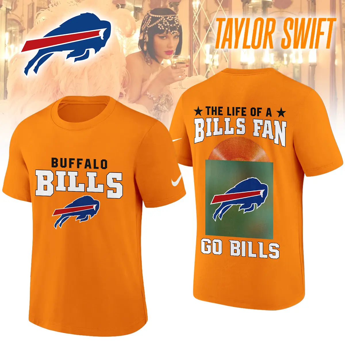 Buffalo Bills | Premium NFL x Taylor Swift 3D Shirt HI – HuddleStyle.com - Image 6
