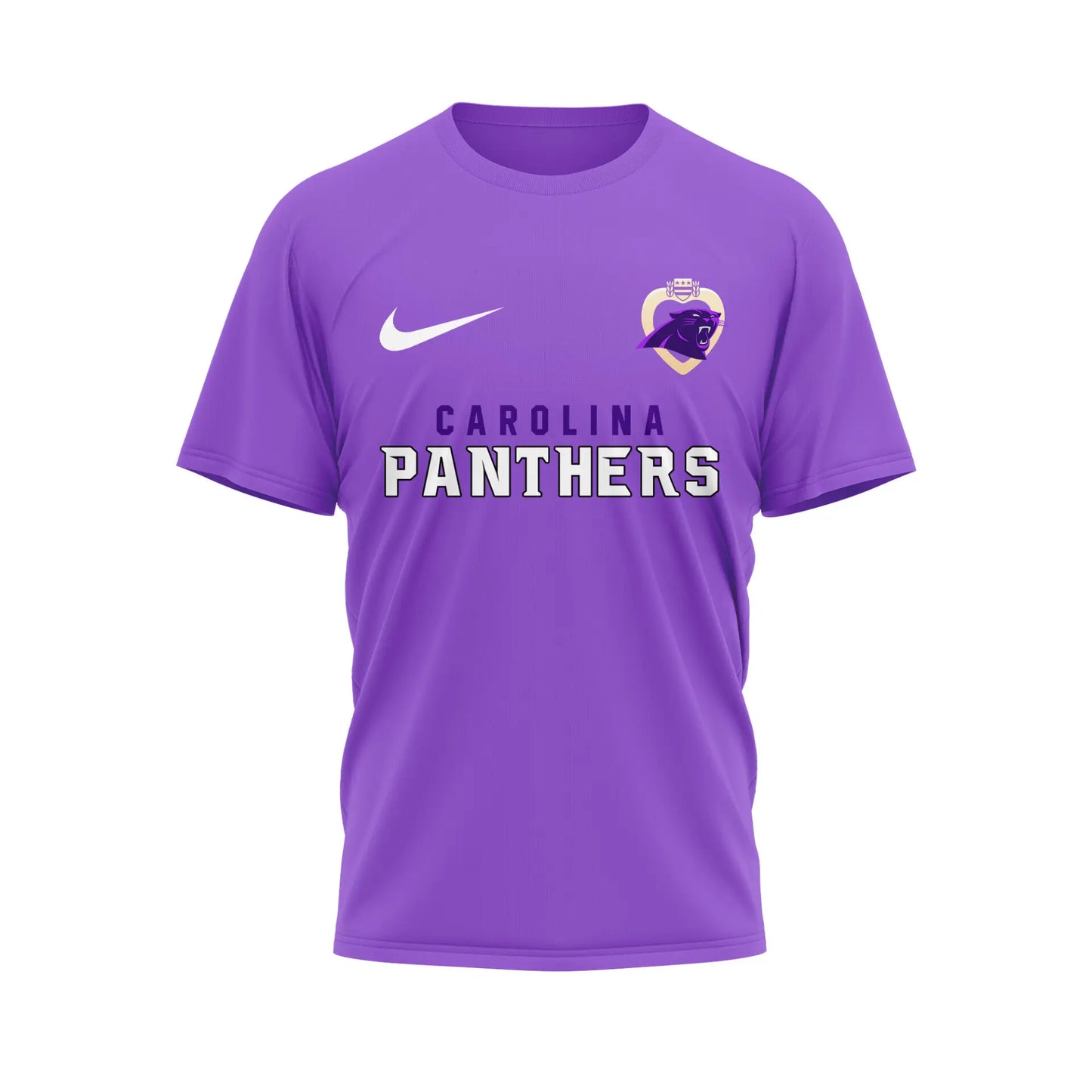 Carolina Panthers | Premium NFL Premium National Purple Heart Day 3D Shirt HI – HuddleStyle.com - Main