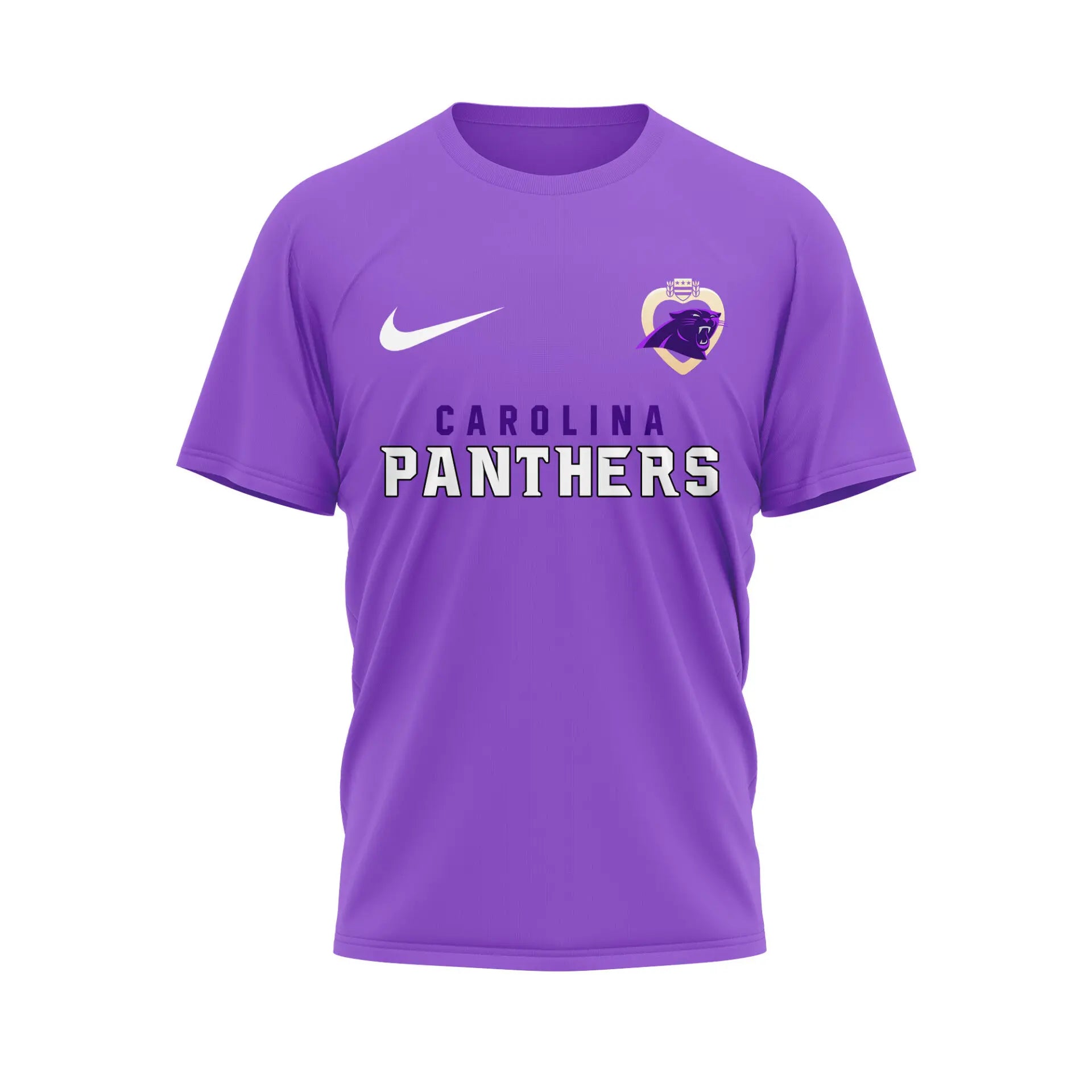 Carolina Panthers | Premium NFL Premium National Purple Heart Day 3D Shirt HI – HuddleStyle.com - Main