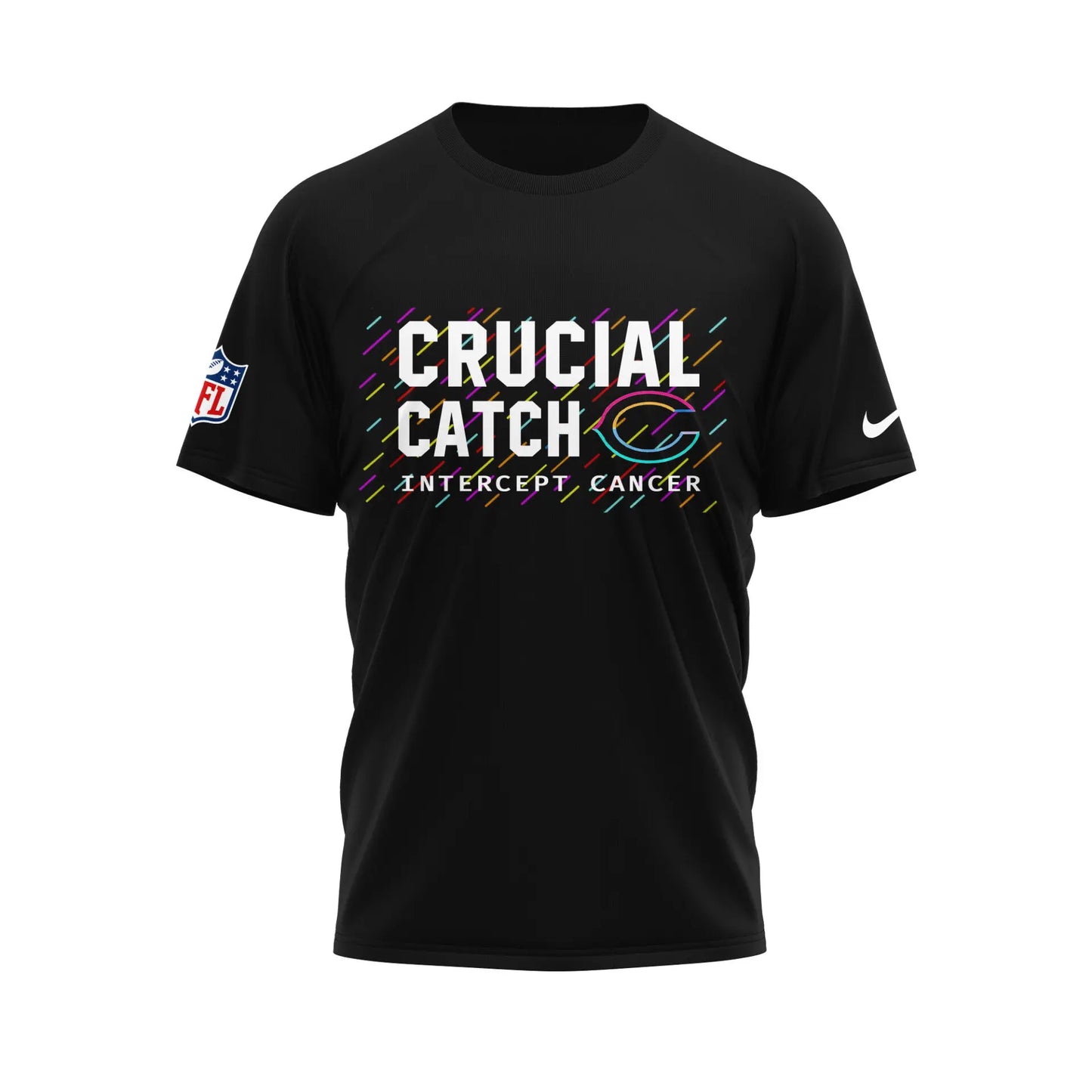 Chicago Bears | Premium NFL Crucial Catch 3D Shirt HI – HuddleStyle.com - Image 2