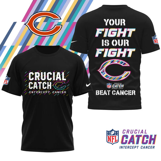 Chicago Bears | Premium NFL Crucial Catch 3D Shirt HI – HuddleStyle.com - Main