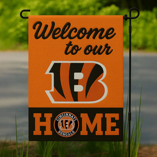 Cincinnati Bengals | Premium NFL Welcome Home Flag HI – HuddleStyle.com - Main