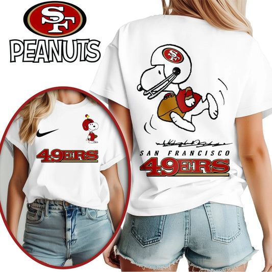 San Francisco 49ers | Premium NFL x Peanuts 3D Shirt HI – HuddleStyle.com - Main