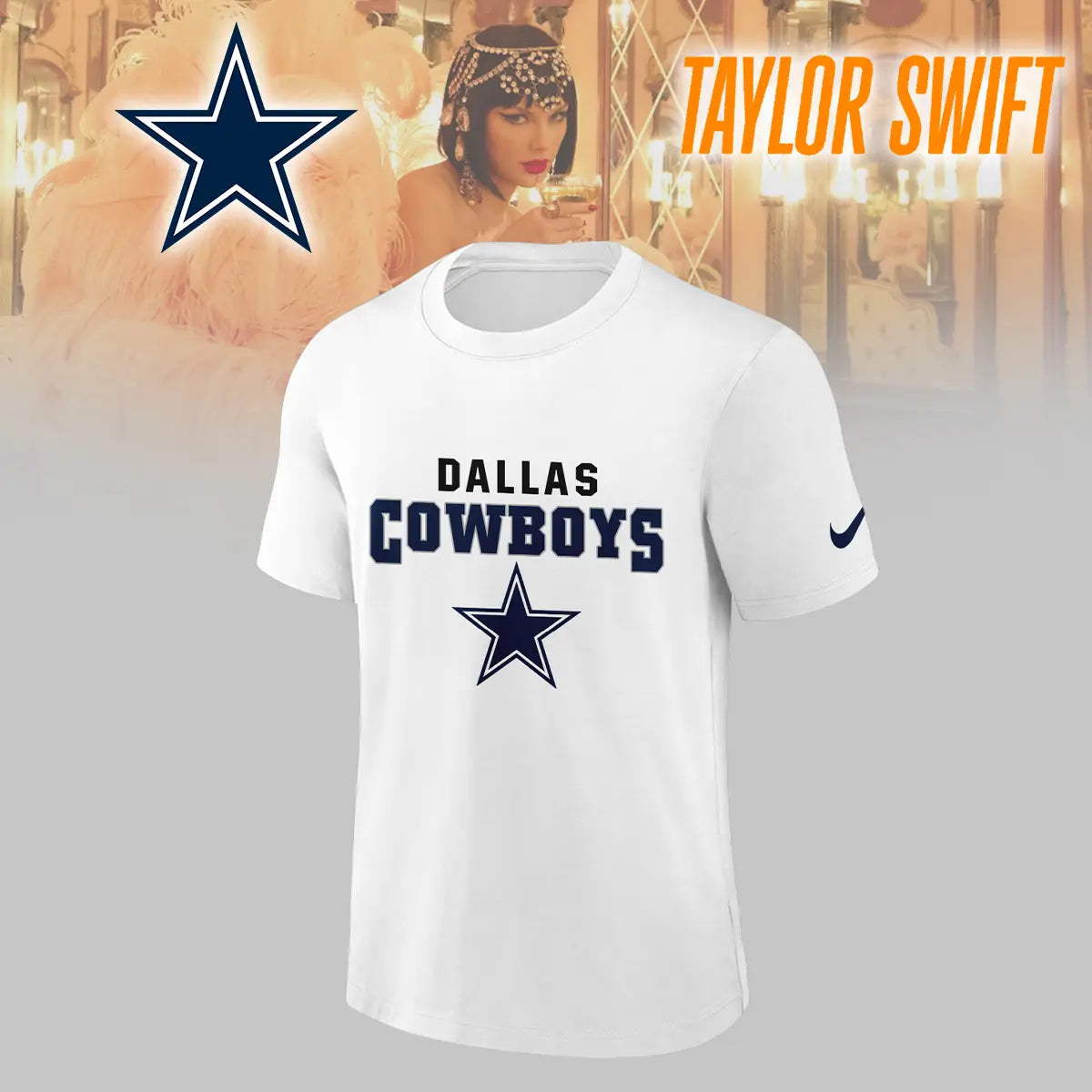 Dallas Cowboys | Premium NFL x Taylor Swift 3D Shirt HI – HuddleStyle.com - Image 5