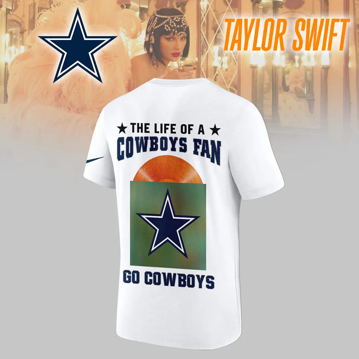 Dallas Cowboys | Premium NFL x Taylor Swift 3D Shirt HI – HuddleStyle.com - Image 4