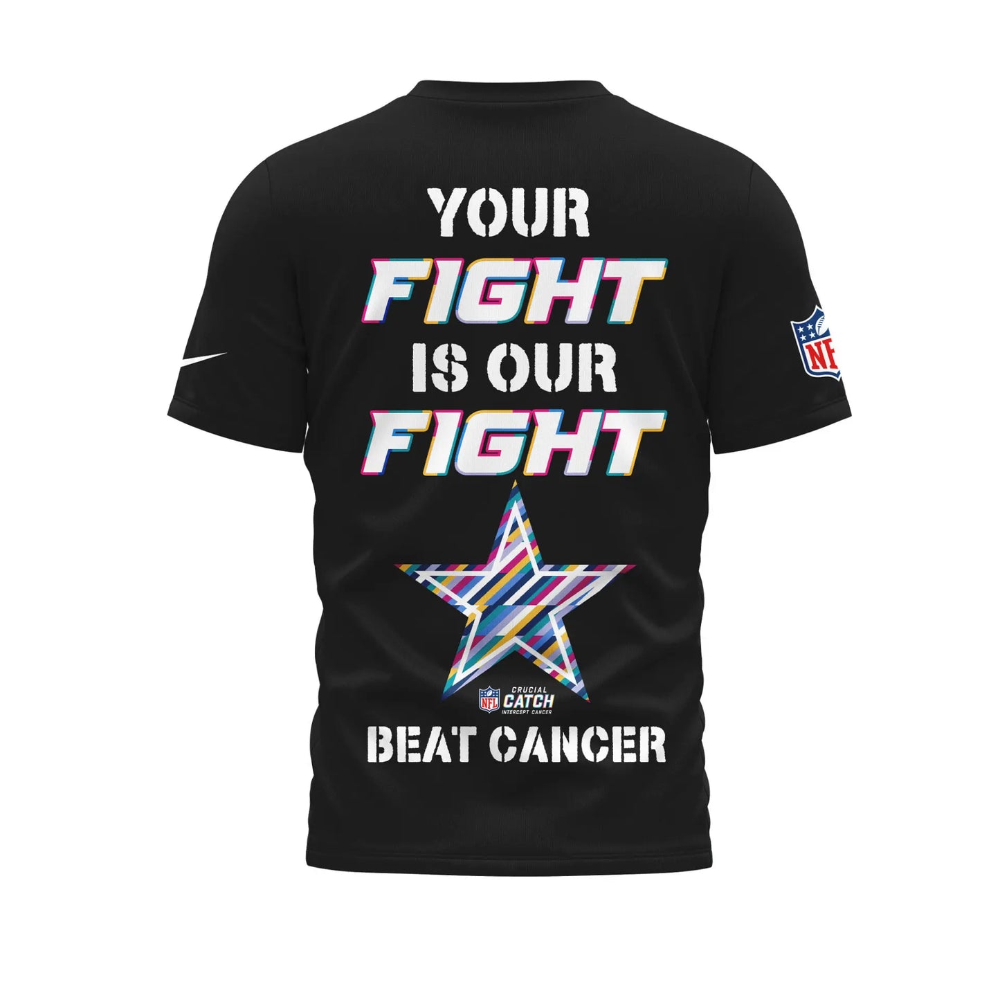 Dallas Cowboys | Premium NFL Crucial Catch 3D Shirt HI – HuddleStyle.com - Image 2