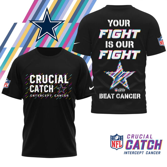 Dallas Cowboys | Premium NFL Crucial Catch 3D Shirt HI – HuddleStyle.com - Main
