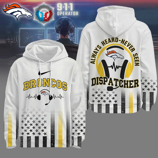 Denver Broncos | Premium NFL Dispatcher Fan Hoodie – HuddleStyle.com - Main