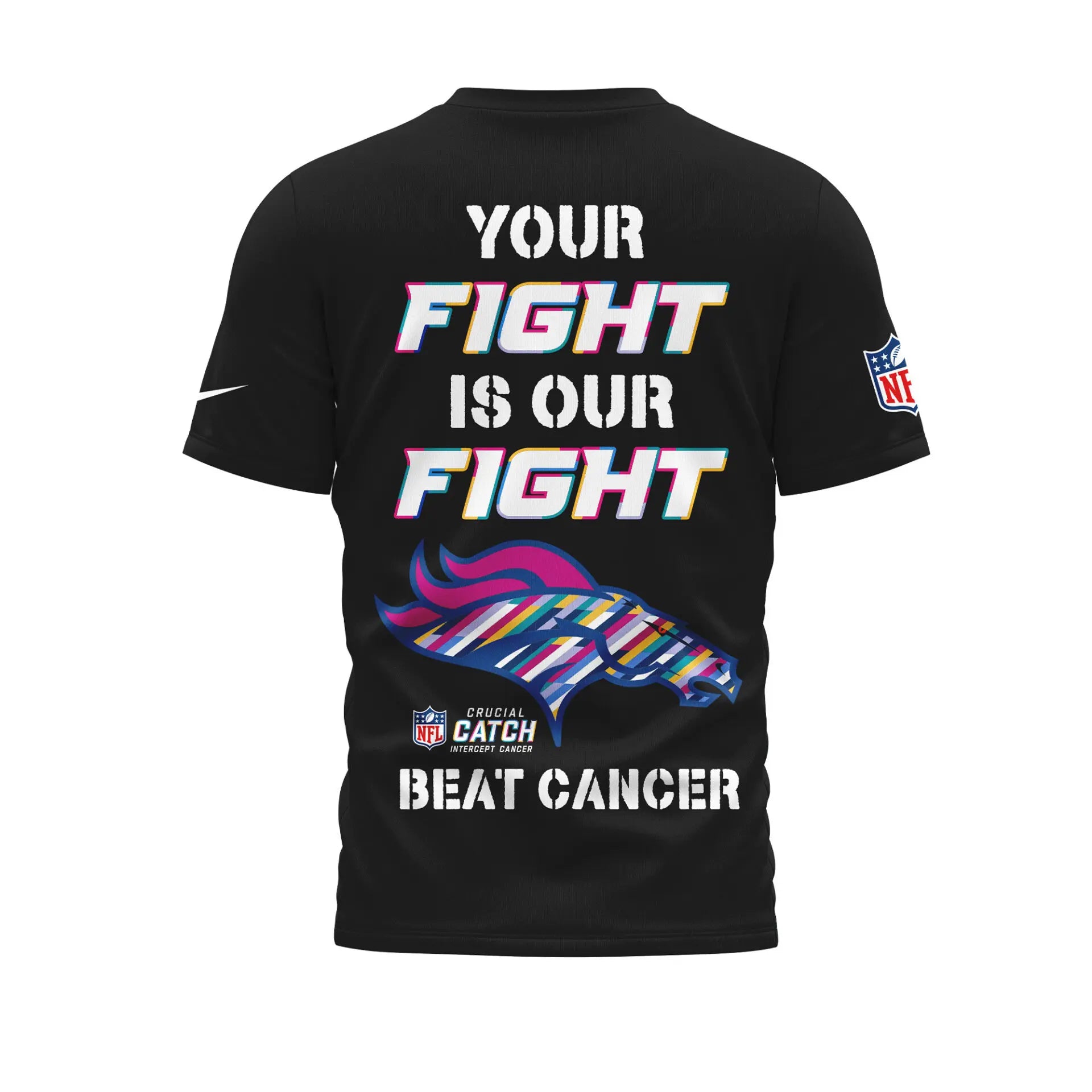 Denver Broncos | Premium NFL Crucial Catch 3D Shirt HI – HuddleStyle.com - Image 3