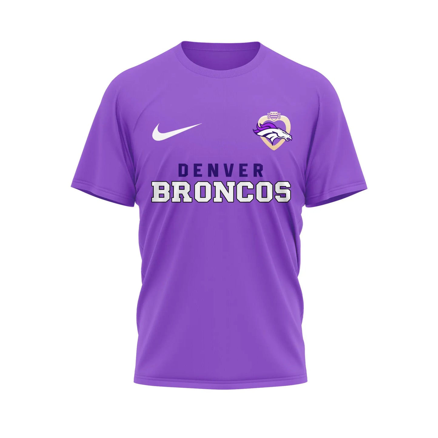 Denver Broncos | Premium NFL Premium National Purple Heart Day 3D Shirt HI – HuddleStyle.com - Image 2
