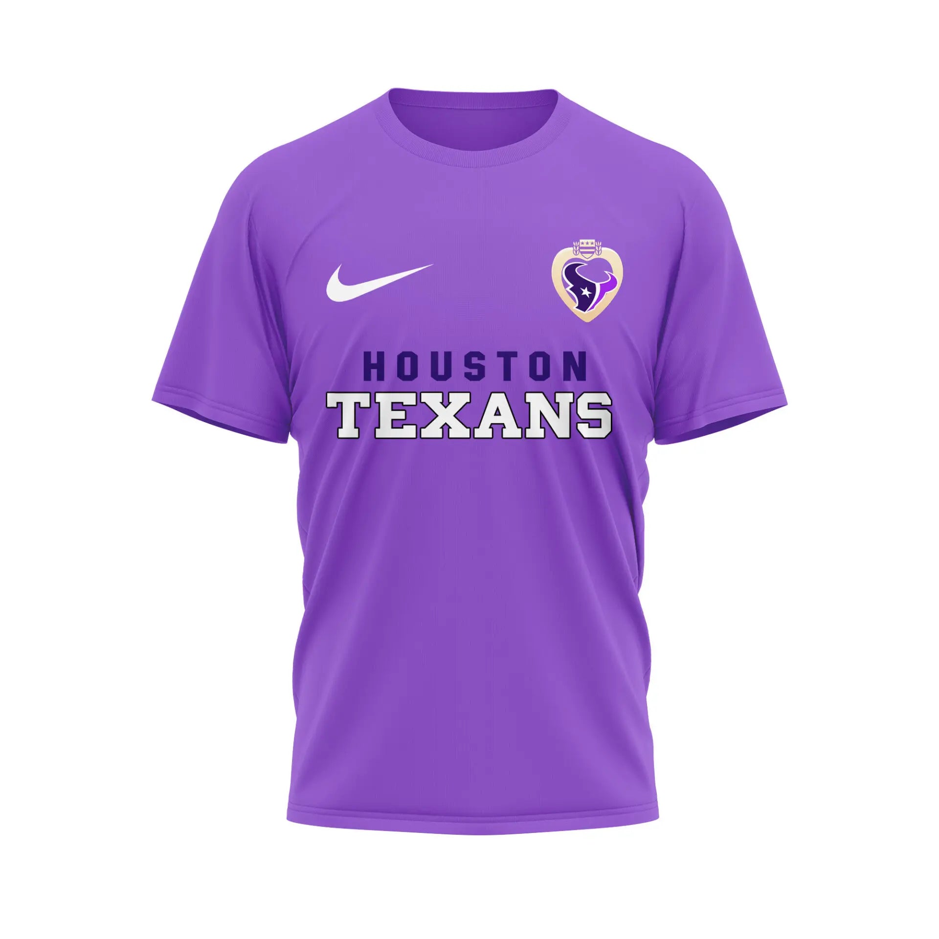 Houston Texans | Premium NFL Premium National Purple Heart Day 3D Shirt HI – HuddleStyle.com - Main