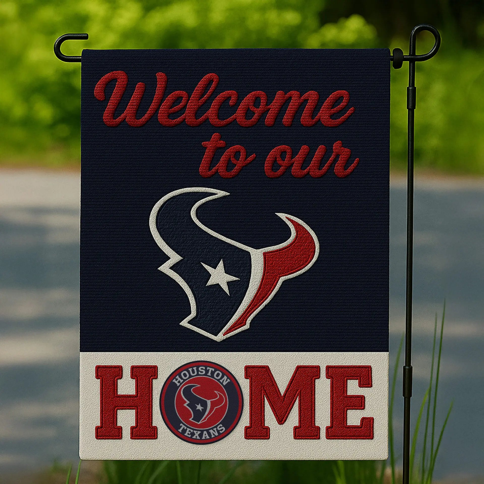 Houston Texans | Premium NFL Welcome Home Flag HI – HuddleStyle.com - Main