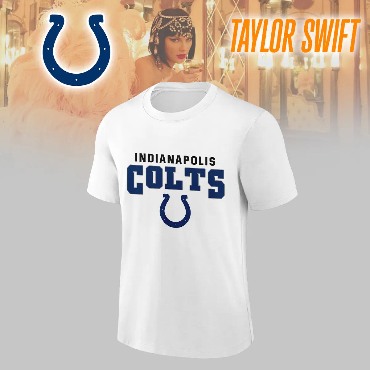 Indianapolis Colts | Premium NFL x Taylor Swift 3D Shirt HI – HuddleStyle.com - Main