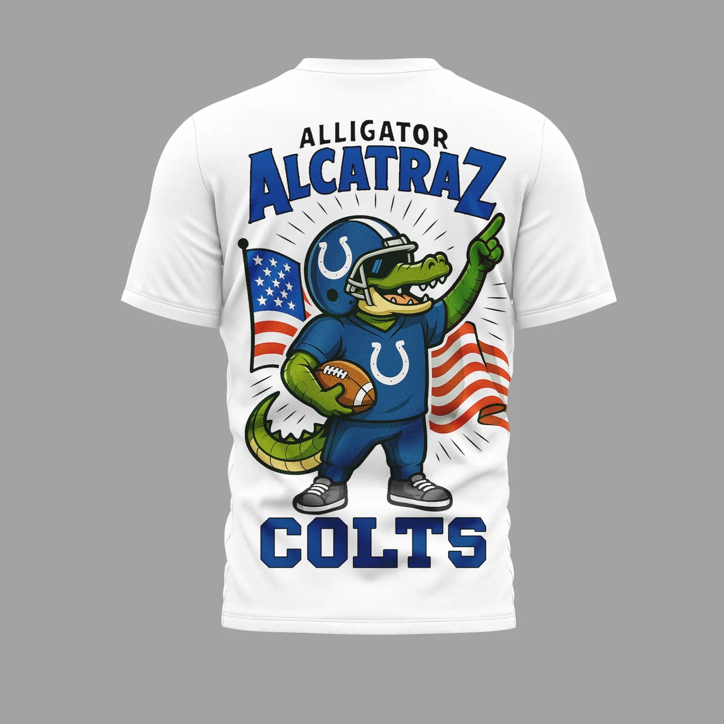 Indianapolis Colts | Premium NFL x Alligator Alcatraz 3D Shirt HI – HuddleStyle.com - Image 3