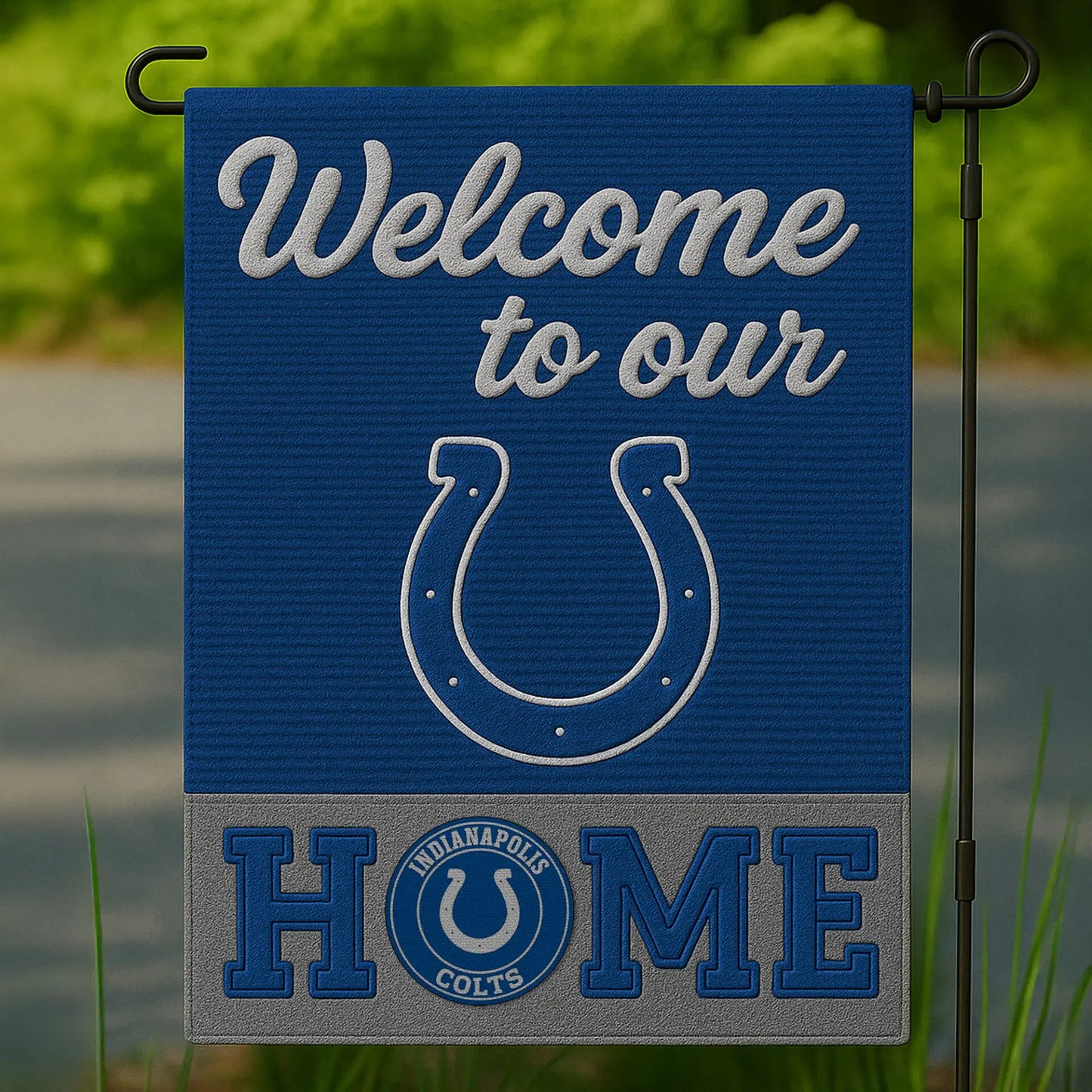 Indianapolis Colts | Premium NFL Welcome Home Flag HI – HuddleStyle.com - Main