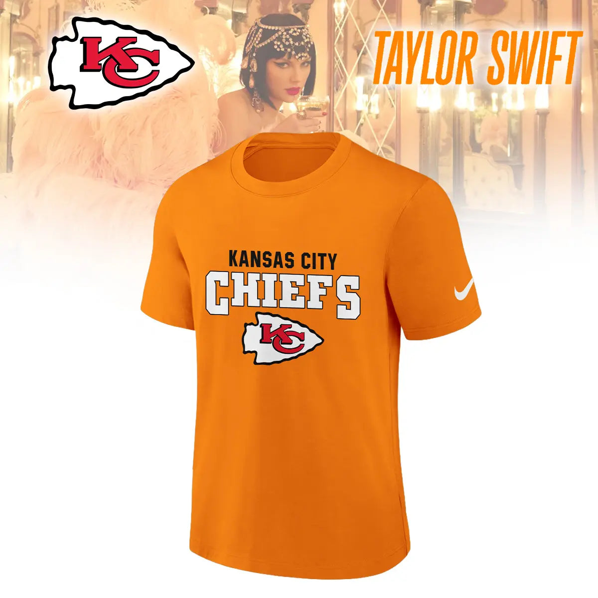 Kansas City Chiefs | Premium NFL x Taylor Swift 3D Shirt HI – HuddleStyle.com - Image 6