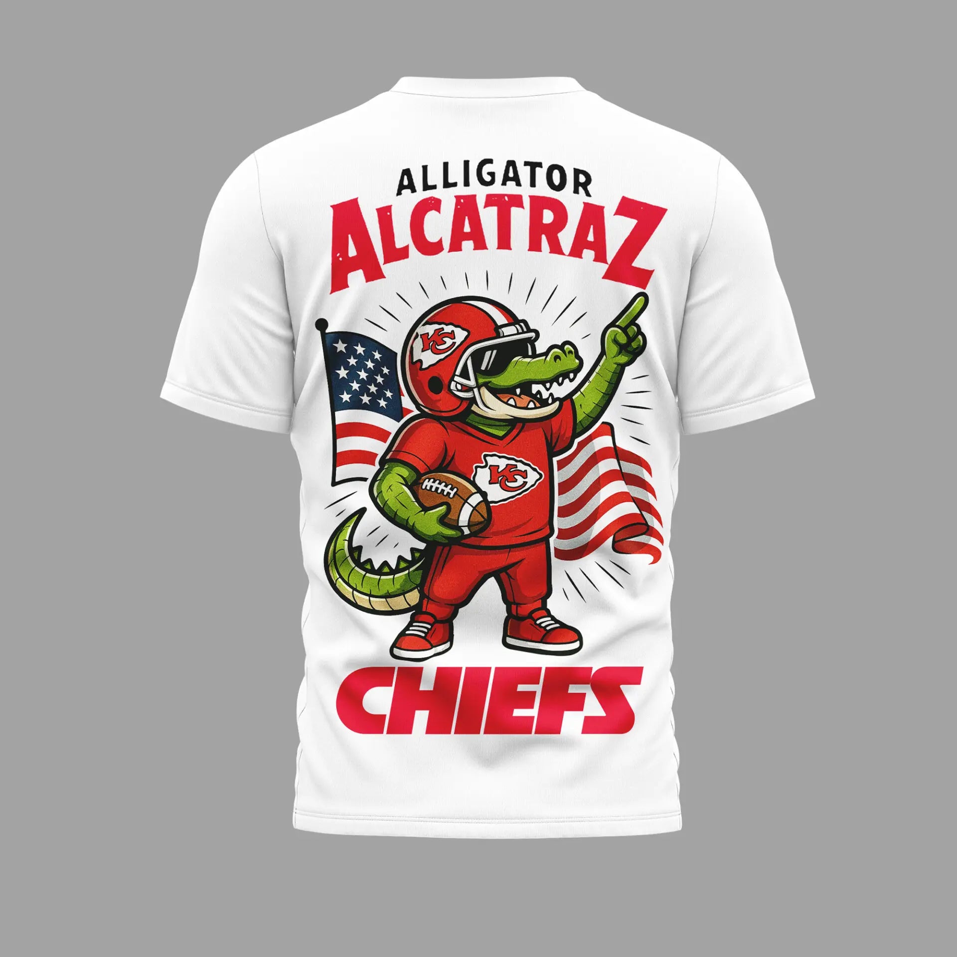 Kansas City Chiefs | Premium NFL x Alligator Alcatraz 3D Shirt HI – HuddleStyle.com - Main