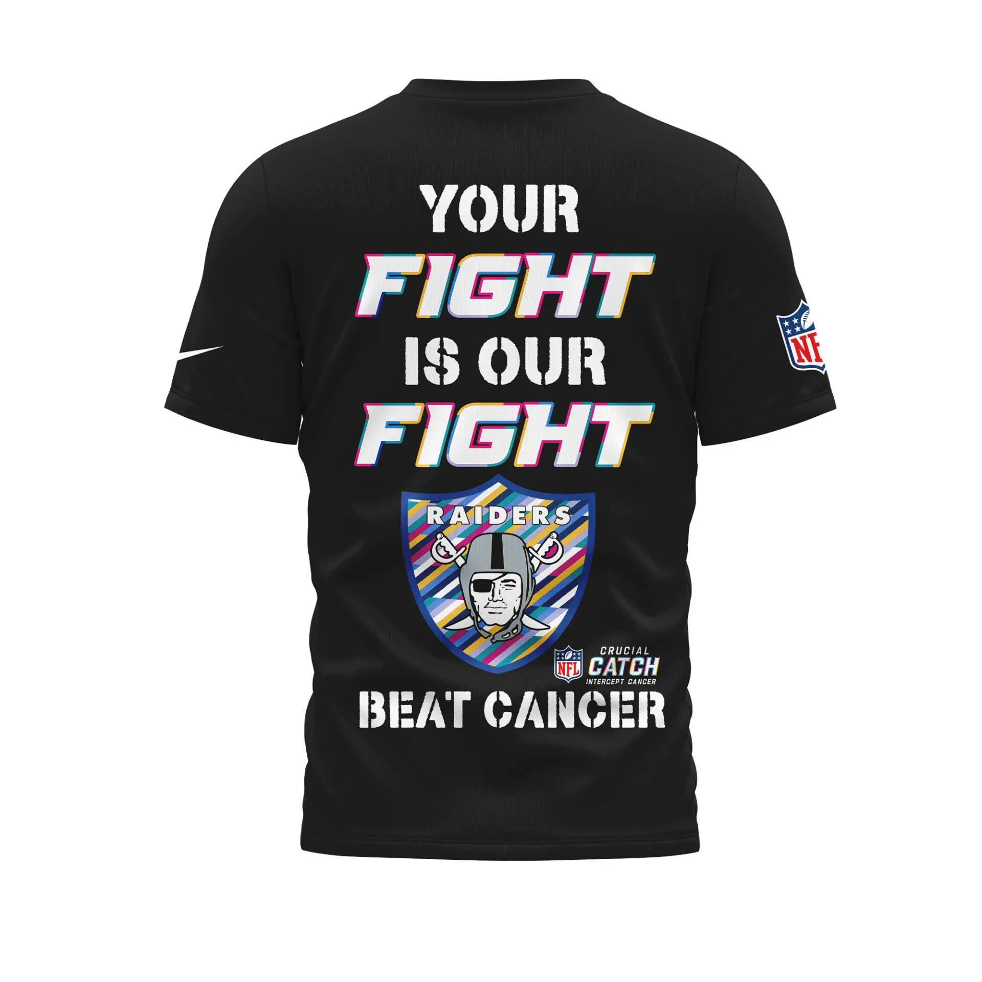 Las Vegas Raiders | Premium NFL Crucial Catch 3D Shirt HI – HuddleStyle.com - Image 3