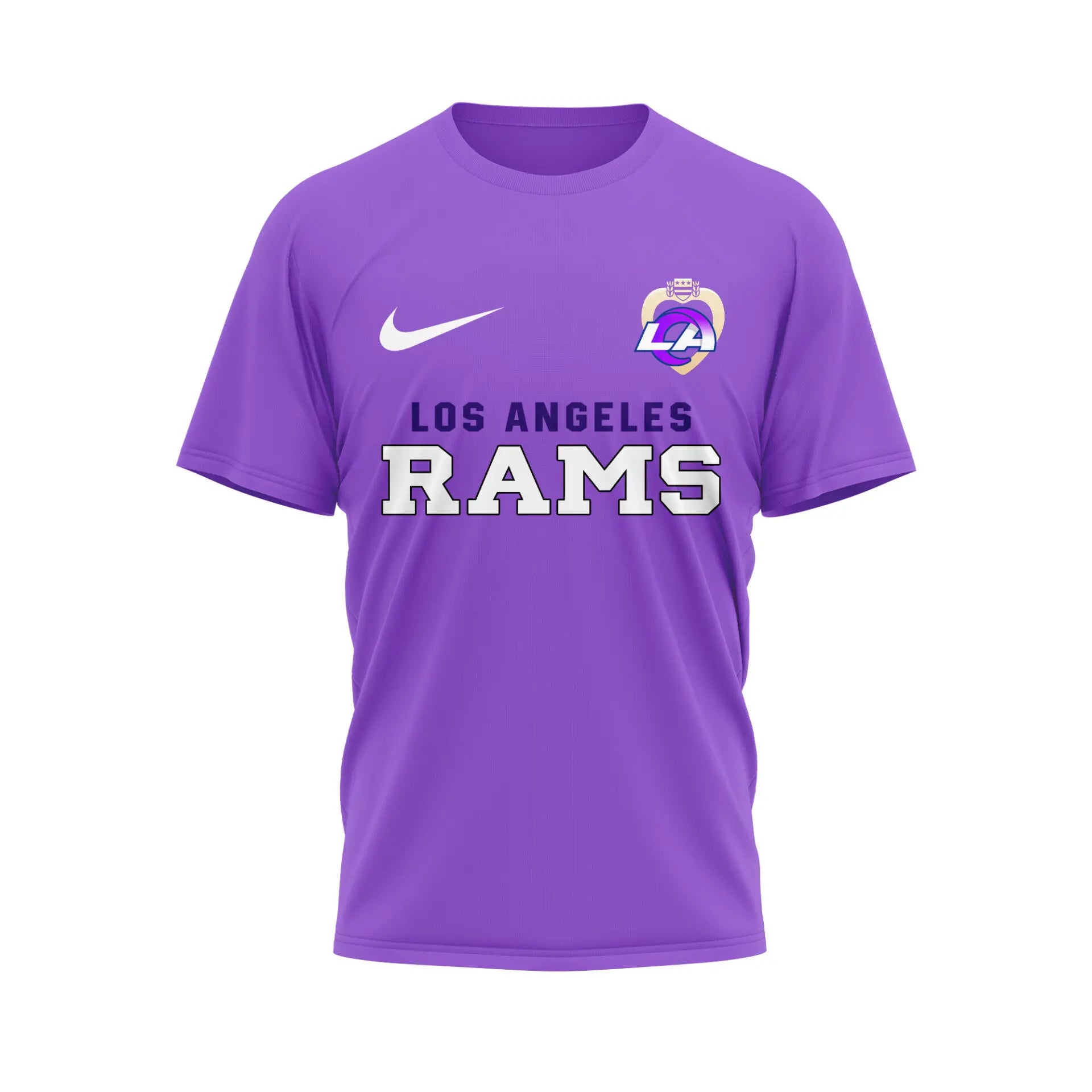 Los Angeles Rams | Premium NFL Premium National Purple Heart Day 3D Shirt HI – HuddleStyle.com - Image 2