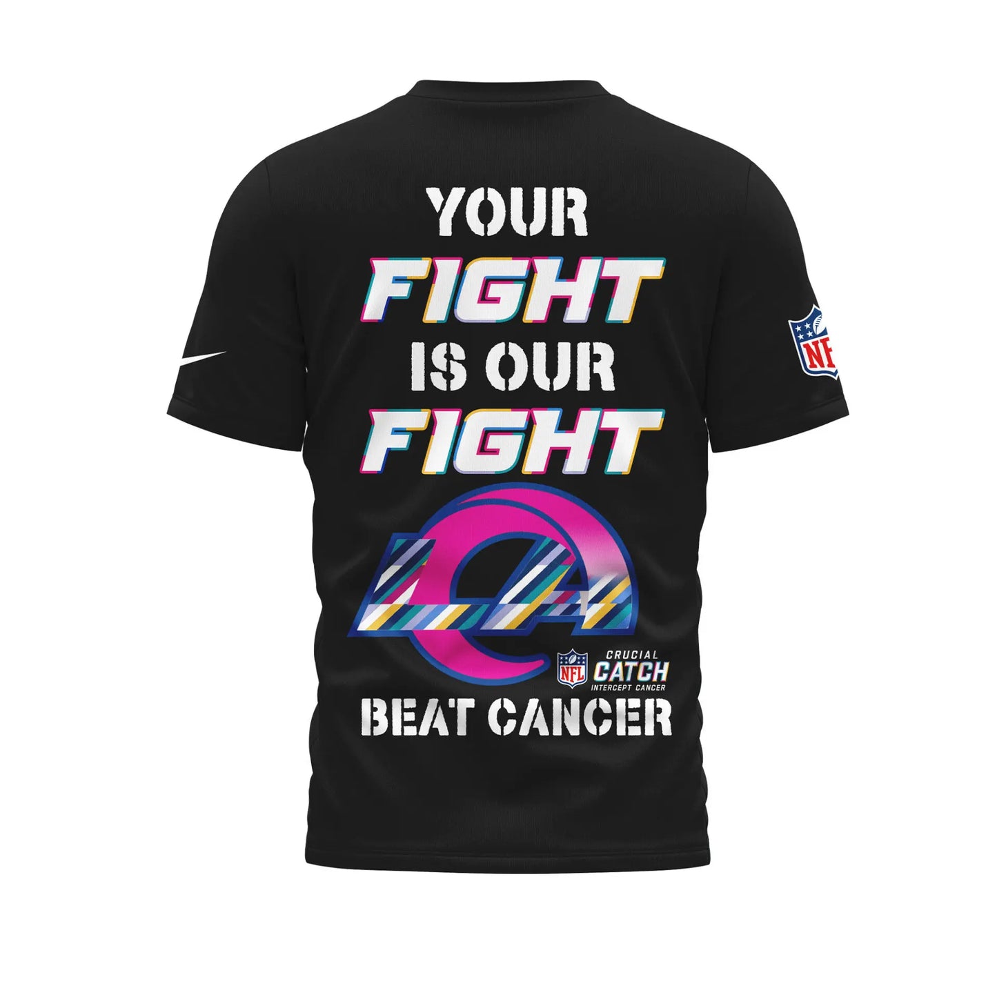 Los Angeles Rams | Premium NFL Crucial Catch 3D Shirt HI – HuddleStyle.com - Image 2