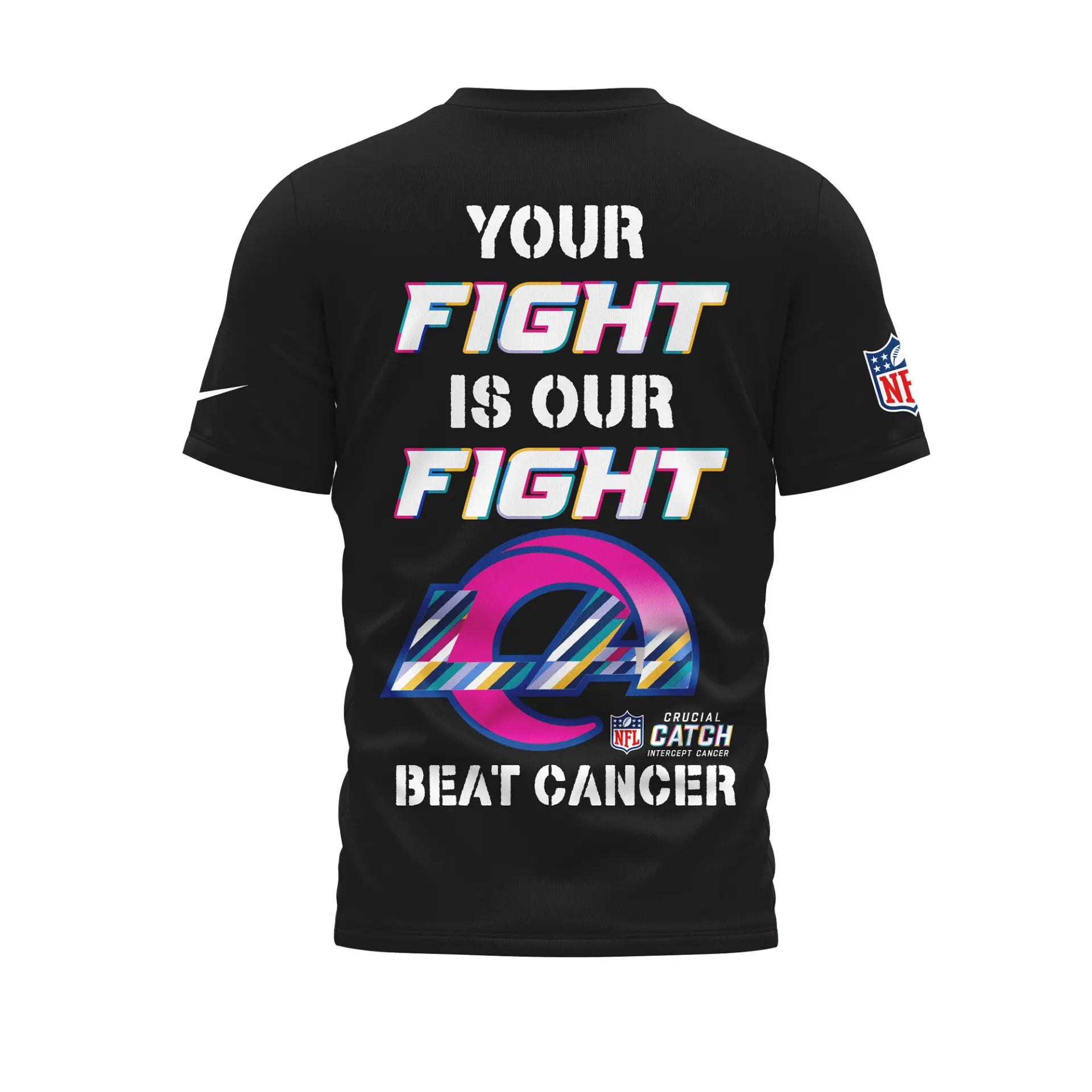 Los Angeles Rams | Premium NFL Crucial Catch 3D Shirt HI – HuddleStyle.com - Image 2