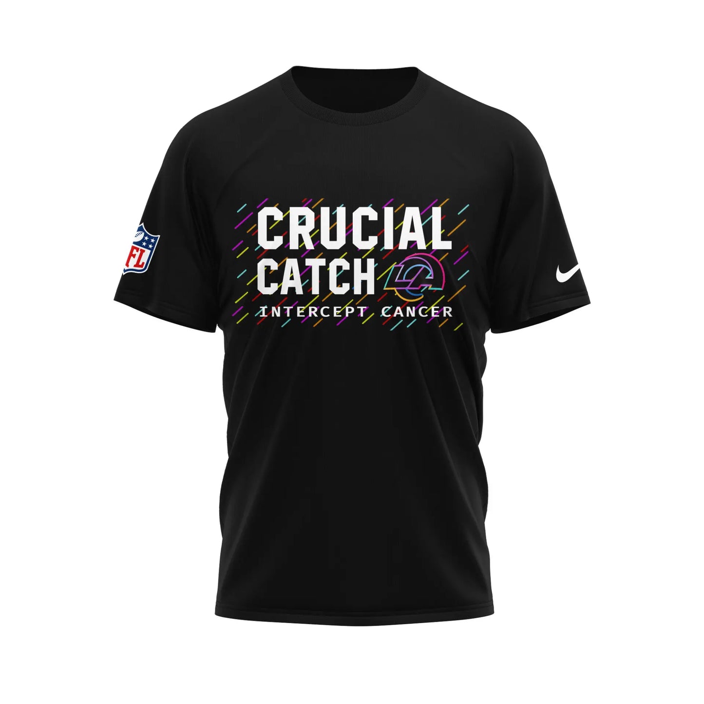 Los Angeles Rams | Premium NFL Crucial Catch 3D Shirt HI – HuddleStyle.com - Main