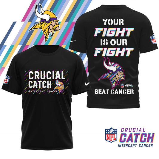 Minnesota Vikings | Premium NFL Crucial Catch 3D Shirt HI – HuddleStyle.com - Main
